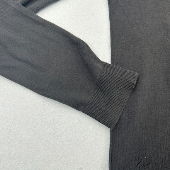 ZADIG & VOLTAIRE Sweater Mens Medium Black Pullover Crewneck Cotton Long Sleeve - Picture 5 of 9